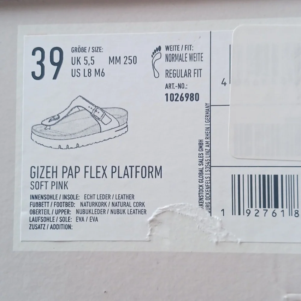 Birkenstock Papillio Gizeh Flex Platform Sandal, Size: 39, NIB - Picture 4 of 4